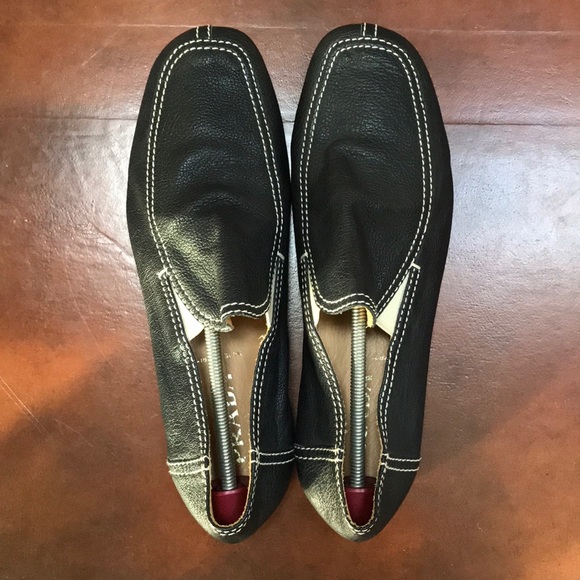 New Prada Dark Blue size 12 slip-on moccasins main image 9